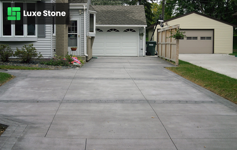 Clean and well-kept driveway showcasing proper maintenance